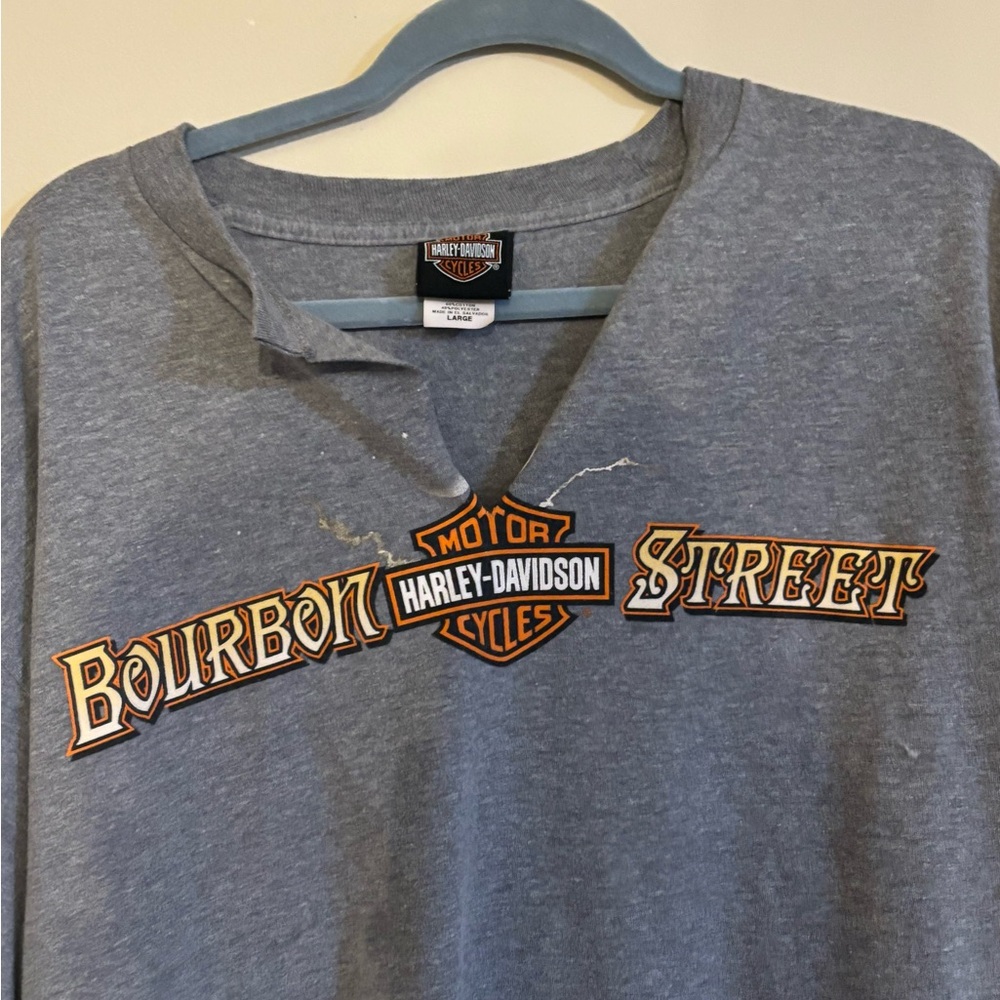 Harley-Davidson New Orleans T-Shirt Upcycled large cropped